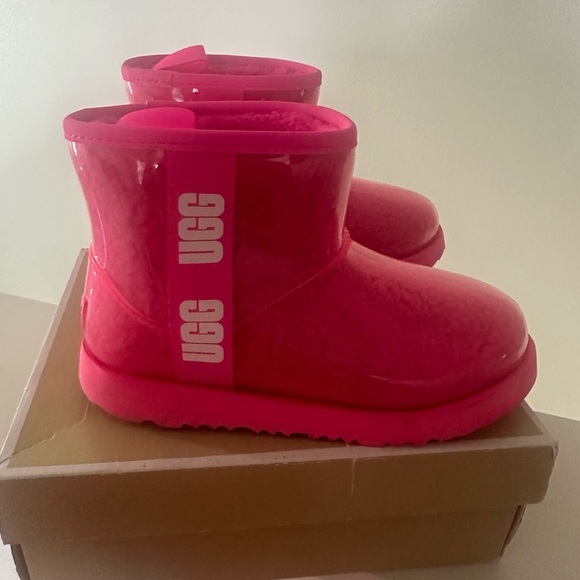 UGG Pink Glossy Boots - Picture 2 of 5